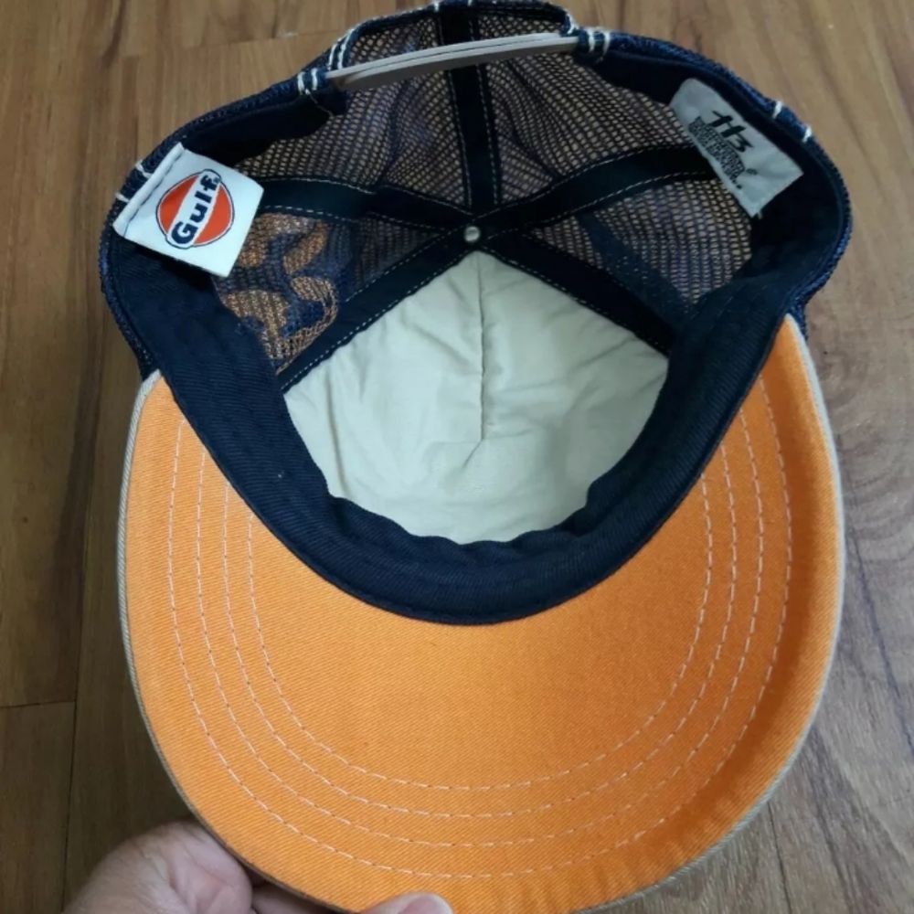 Gulf 1963 Trucker Hat Adjustable Snap Back Net Cap - Picture 6 of 7